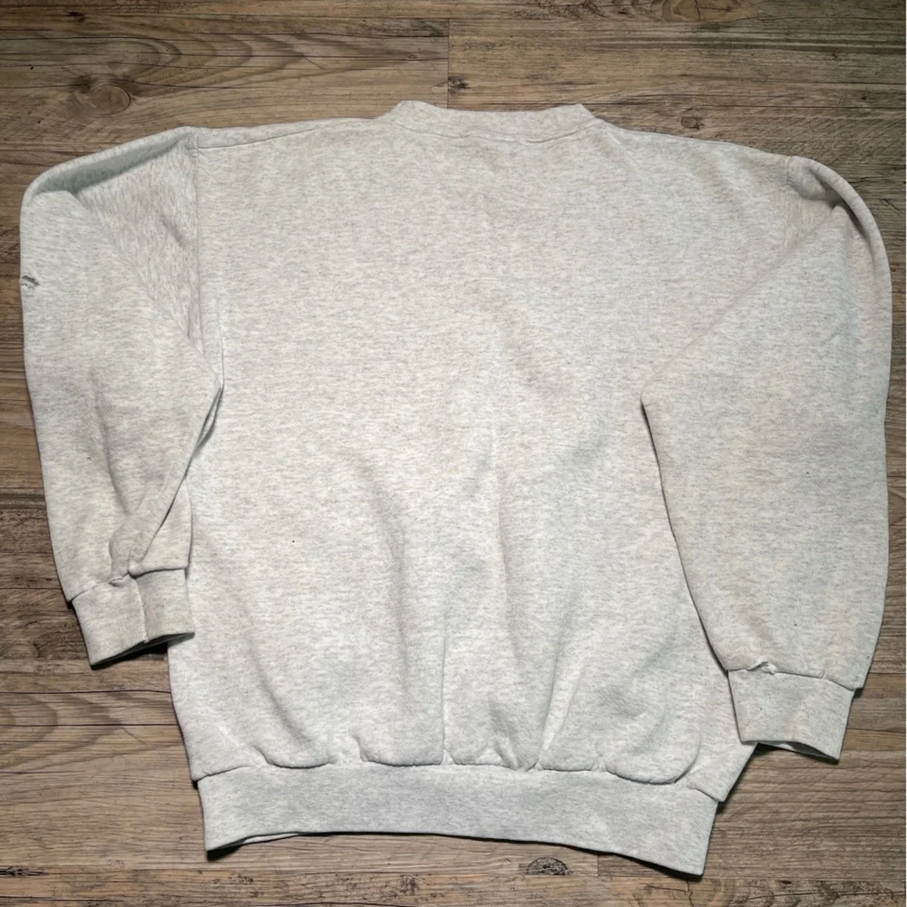 Vintage Mickey Mouse Disney Design Large Gray Sweatshirt Sweater USA Made - Picture 2 of 8